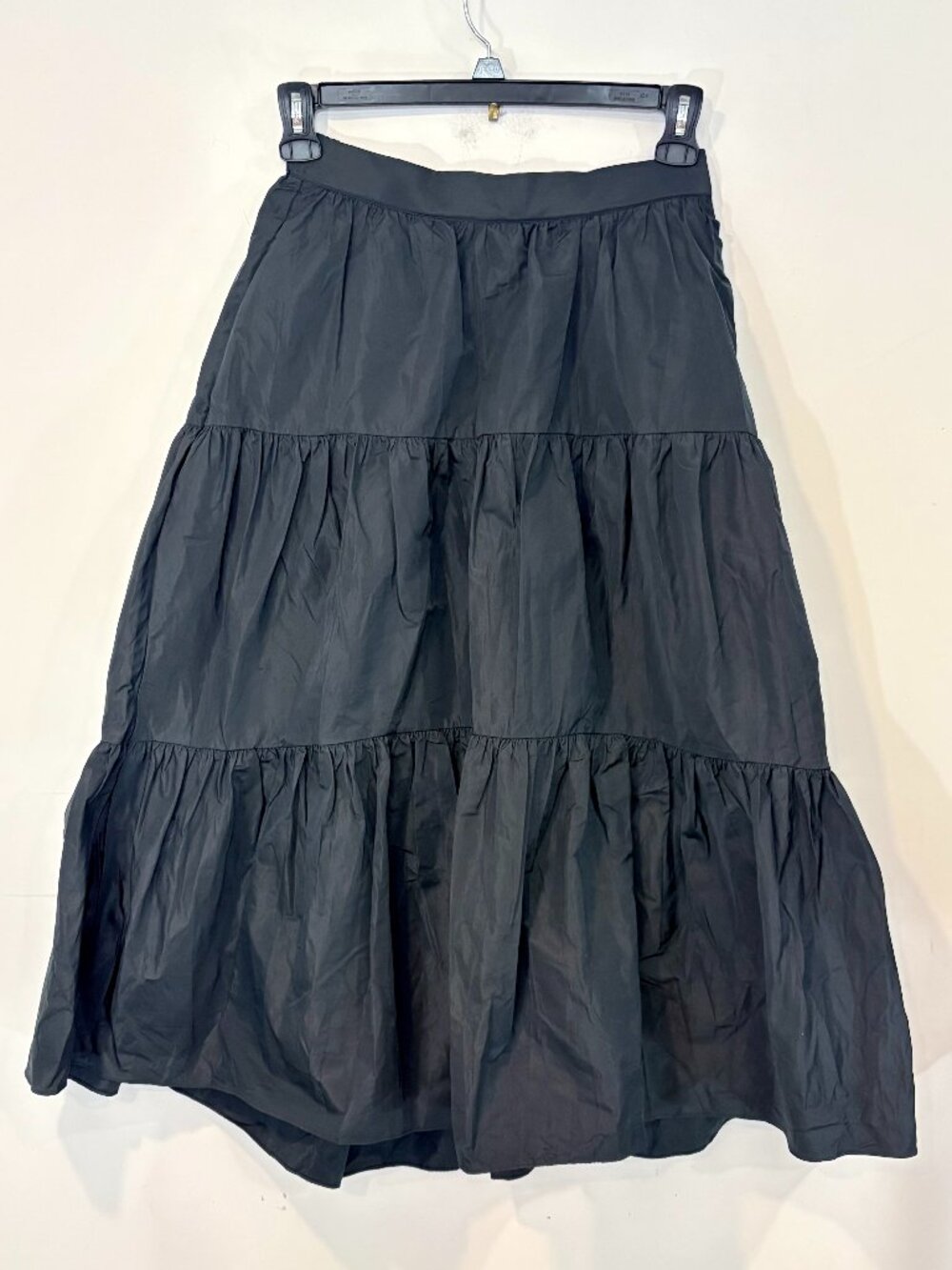 Aritzia Wilfred Sunday Best Mars Skirt High-waisted tiered twill maxi skirt sz 8